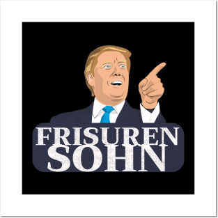 Frisurensohn Trump Biden Friseur Frisur Posters and Art